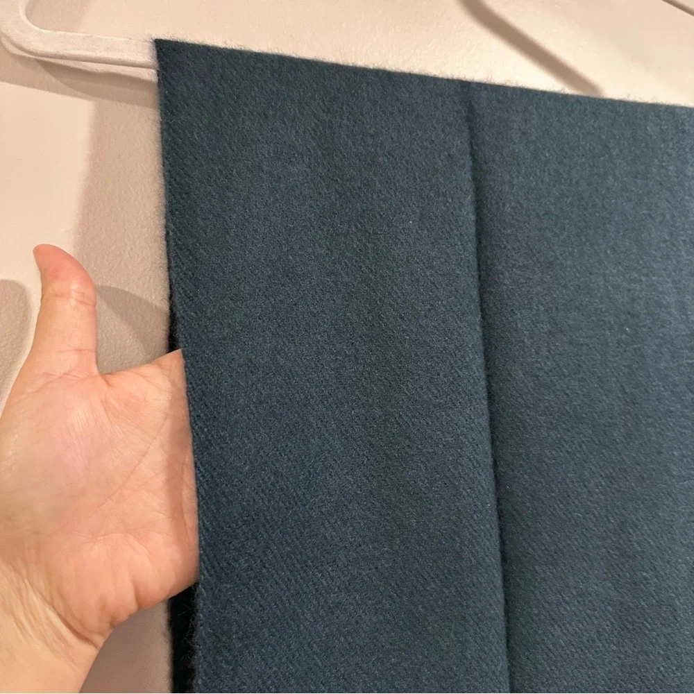 NWT Chyangra Pashmina 100% Pure 4-Ply Cashmere Scarf Handmade Nepal COA- CYAN